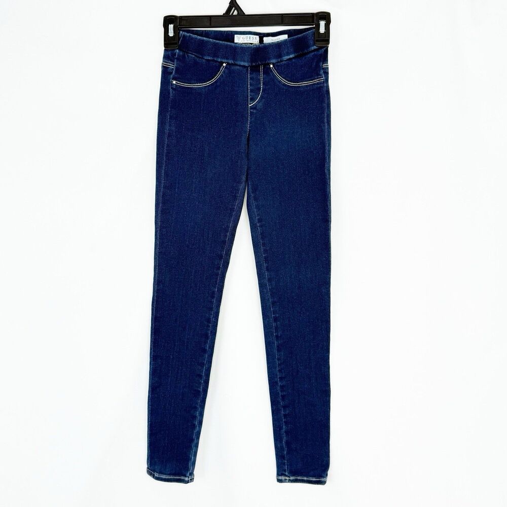 GUESS Los Angeles Girls Blue Denim Pull‎ on Jeggings Size L